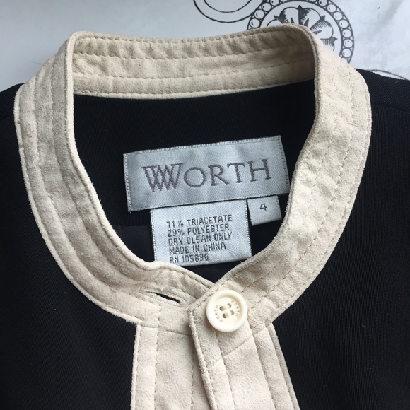 Worth Designer Suede Contrast Jacket - Picture 4 of 5